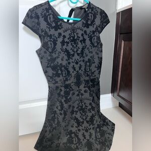 Juicy Couture Black Sheath Mini Dress Cap Sleeve